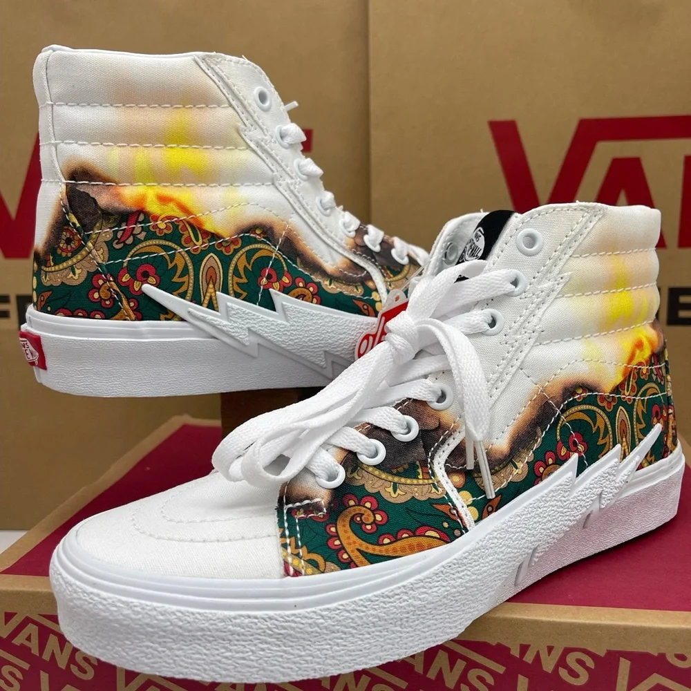 Vans Men’s Sk8-Hi Bolt (Big Reveal) True White/P Sneakers 
VN0A5JIVAZQ - Picture 10 of 16